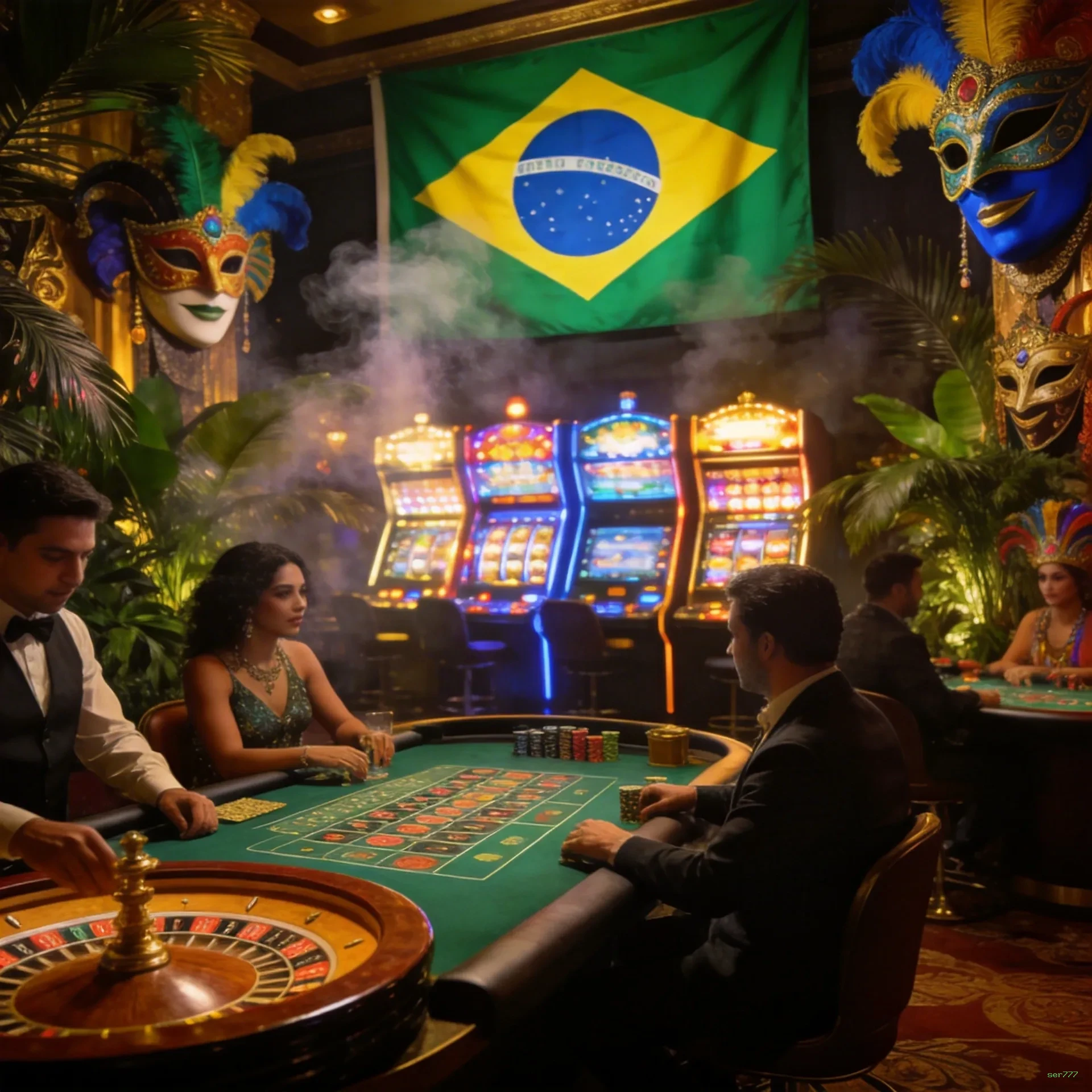 Streaming 4K no cassino ao vivo da ser777